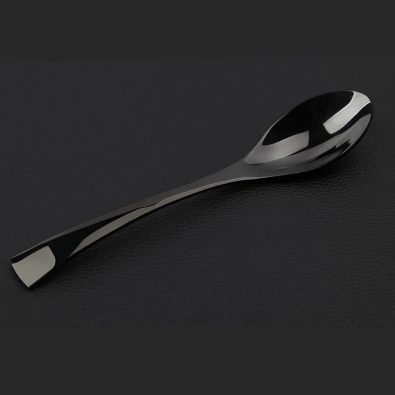 black rose stainless steel cutlery set, view 9 - MRSLM