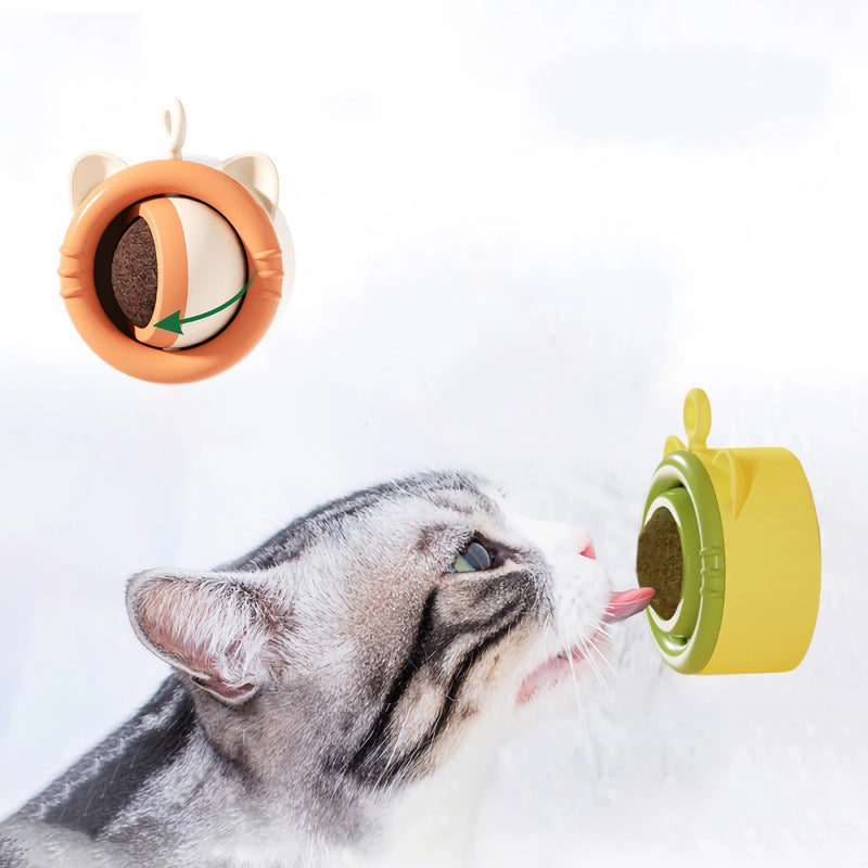 rotating catnip ball cat toy, view 8 - MRSLM