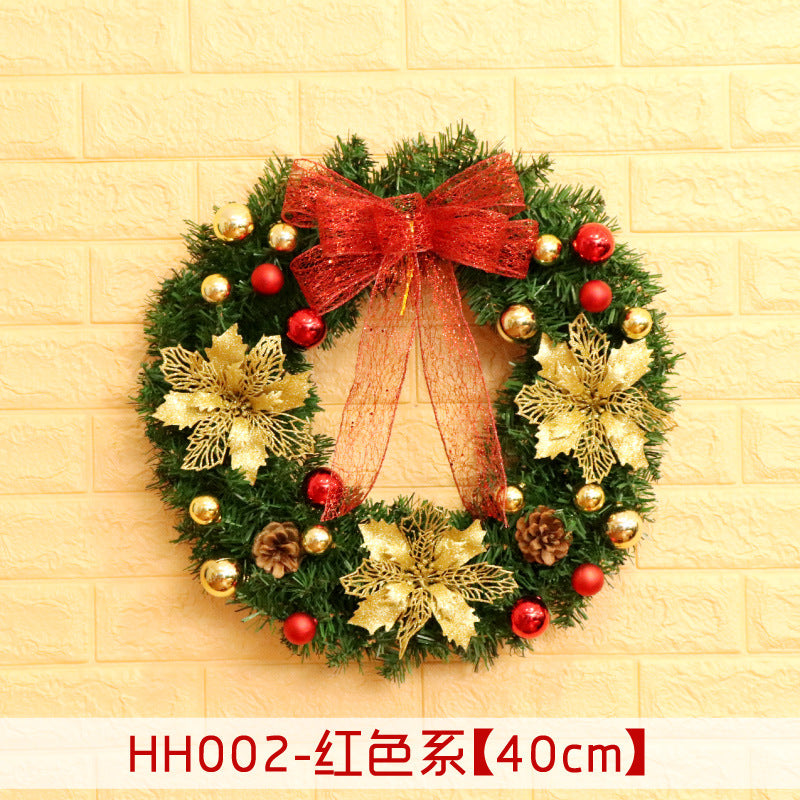Rattan Christmas door wreath, view 17 - MRSLM