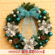 Rattan Christmas door wreath, view 22 - MRSLM
