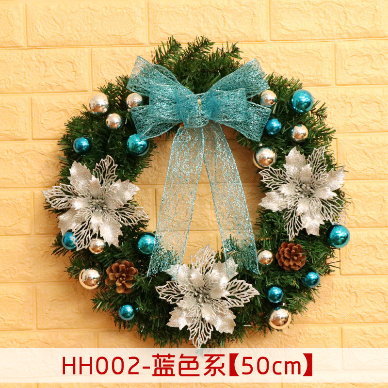 Rattan Christmas door wreath, view 21 - MRSLM