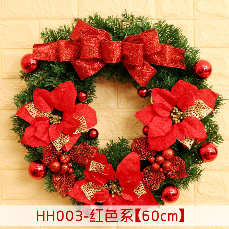 Rattan Christmas door wreath, view 25 - MRSLM