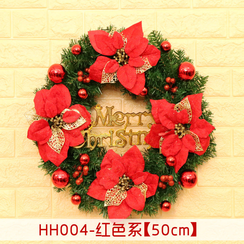 Rattan Christmas door wreath, view 30 - MRSLM