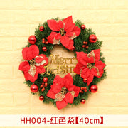Rattan Christmas door wreath, view 29 - MRSLM