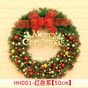 Rattan Christmas door wreath, view 4 - MRSLM