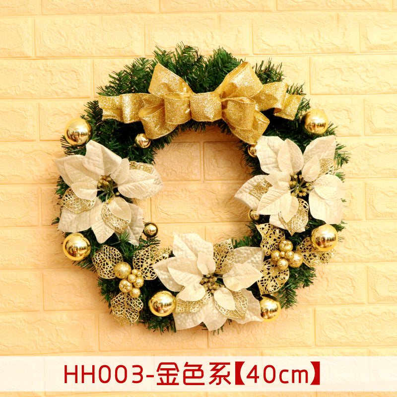 Rattan Christmas door wreath, view 26 - MRSLM