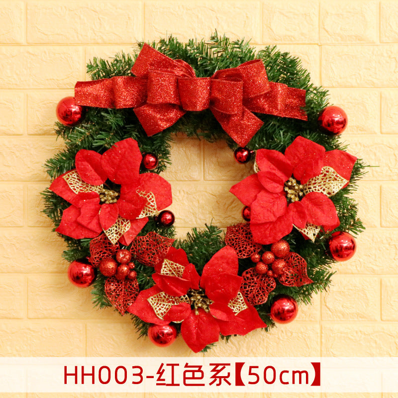 Rattan Christmas door wreath, view 24 - MRSLM