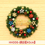 Rattan Christmas door wreath, view 10 - MRSLM