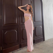 suspender long dress, view 7 - MRSLM