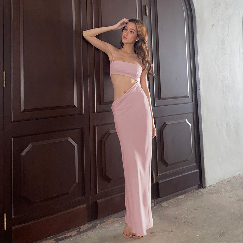 suspender long dress, view 7 - MRSLM