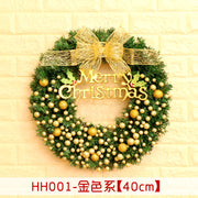 Rattan Christmas door wreath, view 14 - MRSLM