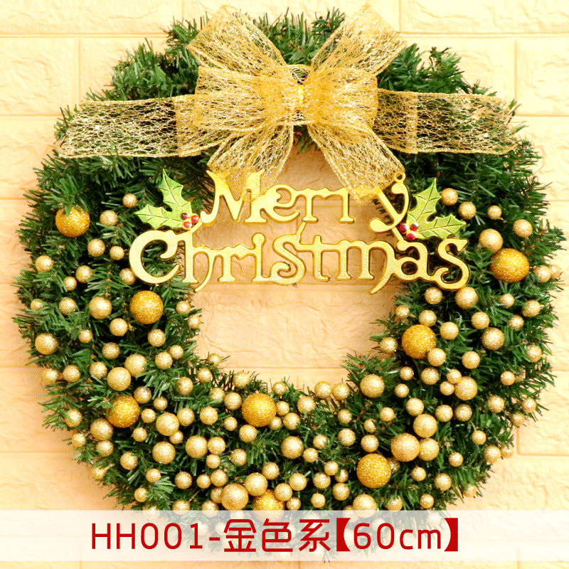 Rattan Christmas door wreath, view 16 - MRSLM