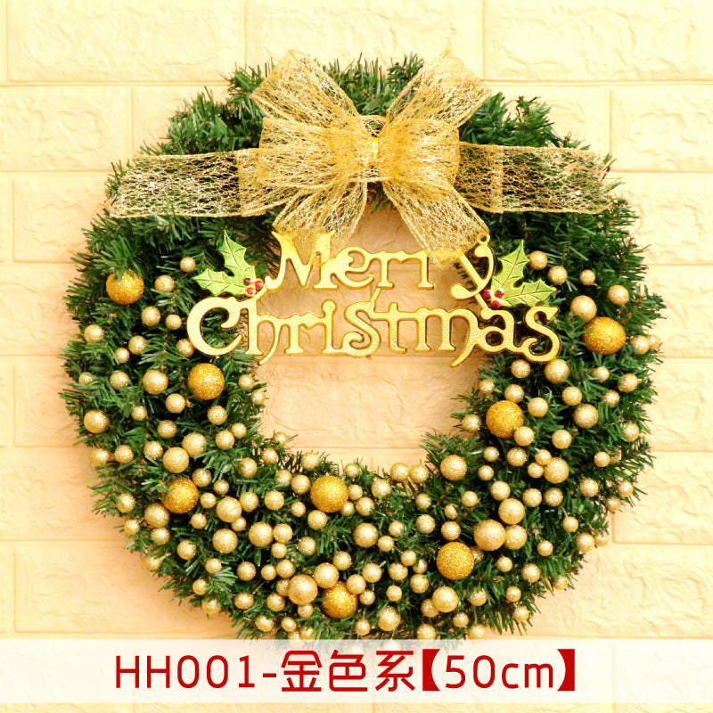 Rattan Christmas door wreath, view 15 - MRSLM
