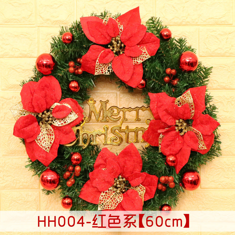 Rattan Christmas door wreath, view 31 - MRSLM