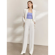 high-waisted wide-leg women's trousers, view 9 - MRSLM