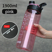 2 liter water bottle with straw, view 4 - MRSLM