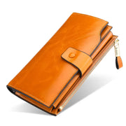 women's cowhide leather organizer wallet, view 2 - MRSLM