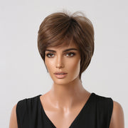 women's short hair full-head wig, view 7 - MRSLM