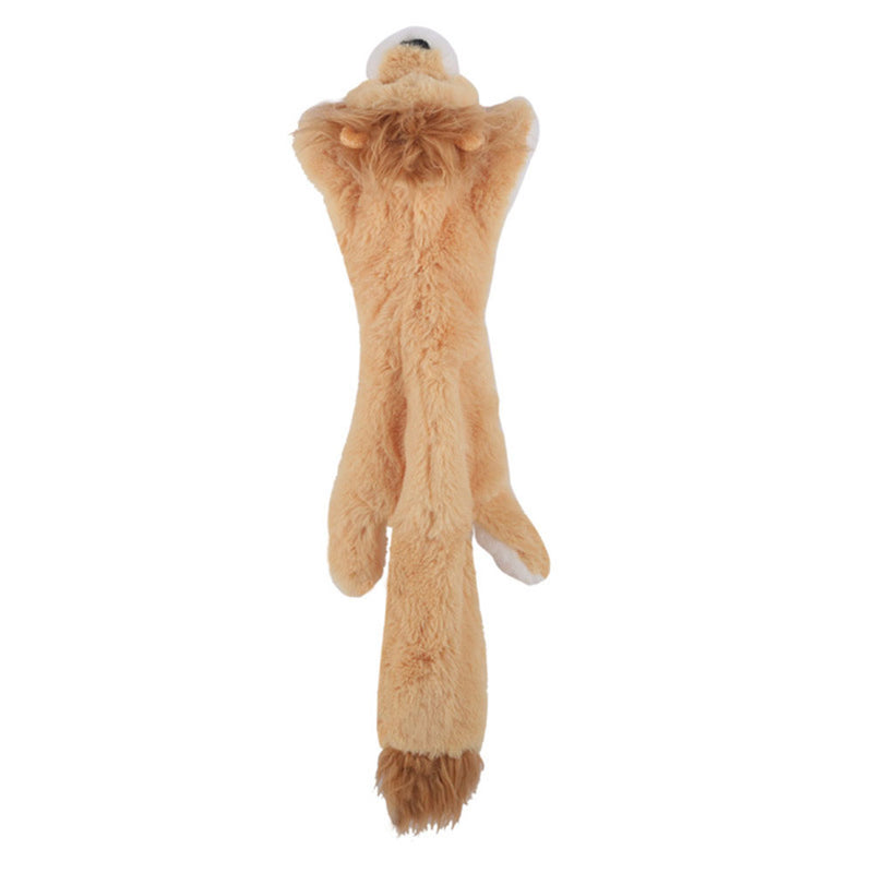 crinkle squeak plush dog toy, view 6 - MRSLM