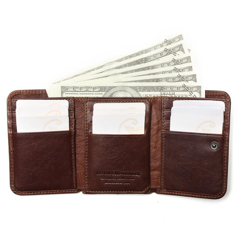men's ultra-thin leather wallet, view 6 - MRSLM