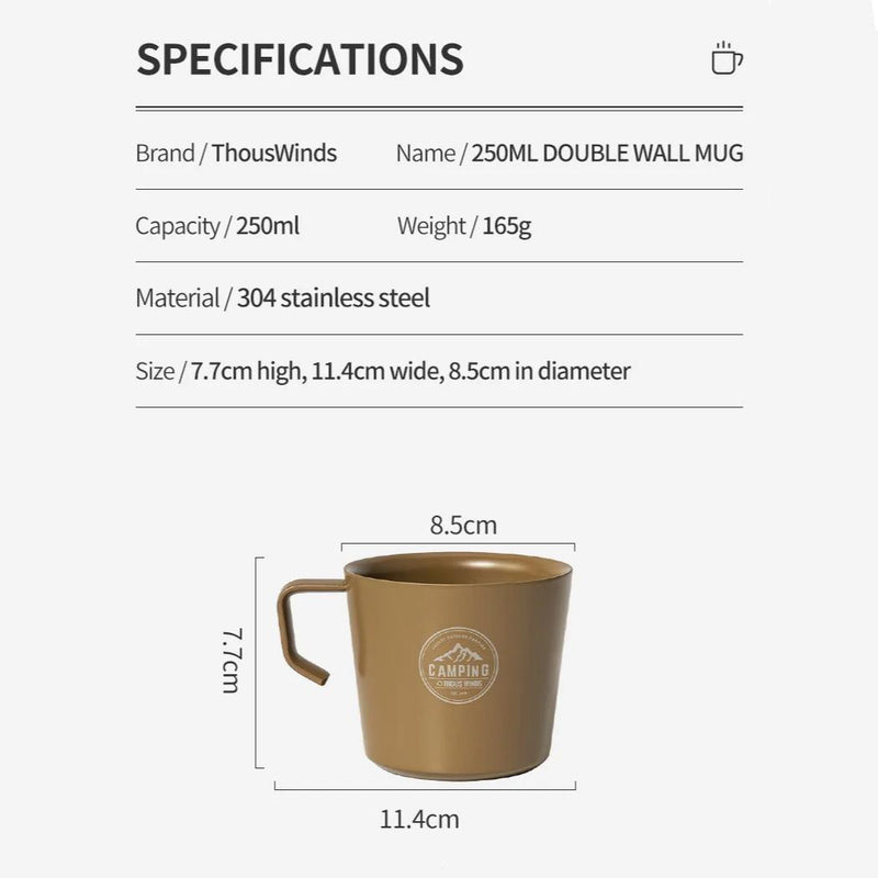 Stainless steel camping mug, view 14 - MRSLM