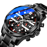 men's multifunction sports watch steel strap, view 6 - MRSLM