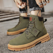 pu leather motorcycle ankle boots - MRSLM