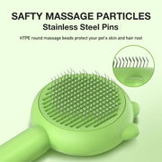 Self-cleaning pet grooming brush, view 5 - MRSLM