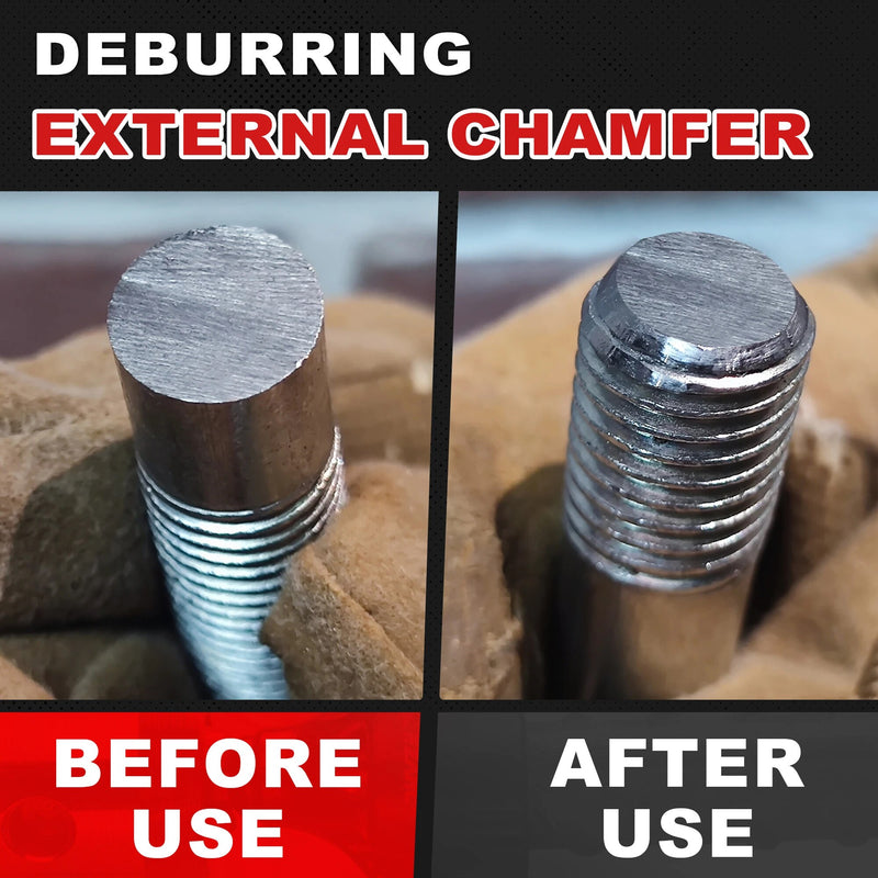 Tungsten carbide deburring chamfer tool, view 6 - MRSLM