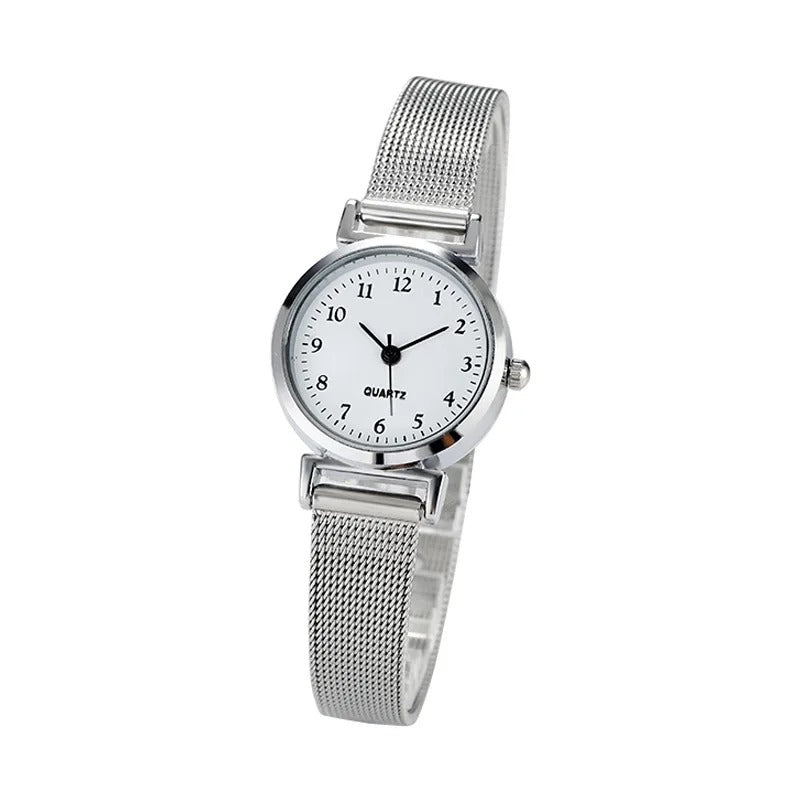 Silver stainless steel women's watch, view 6 - MRSLM