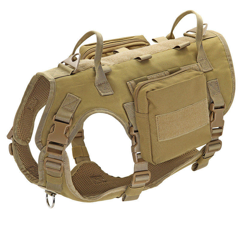 adjustable dog tactical harness vest, view 3 - MRSLM