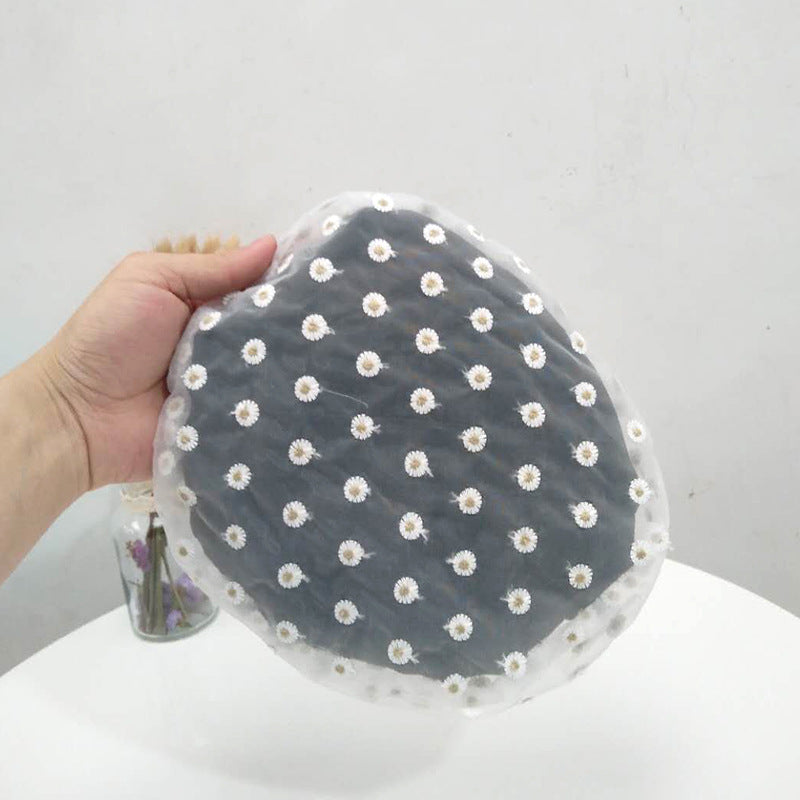 cute daisy satin beret for women, view 2 - MRSLM