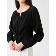 long sleeve casual top, view 9 - MRSLM