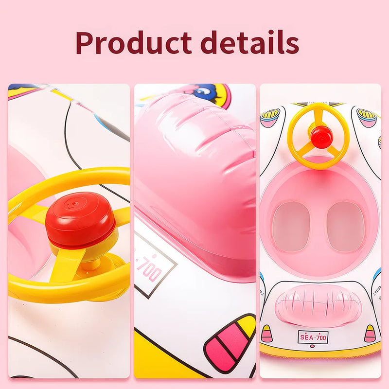 baby swim ring with steering wheel, view 6 - MRSLM