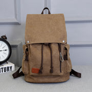 Retro men's casual canvas backpack, view 5 - MRSLM