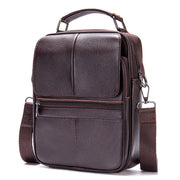Men's leather satchel, view 5 - MRSLM