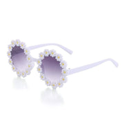 kids round daisy flower sunglasses, view 7 - MRSLM