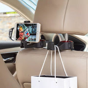 rotatable car headrest hook with phone holder - MRSLM