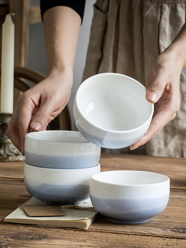 4-piece porcelain bowl set, view 4 - MRSLM