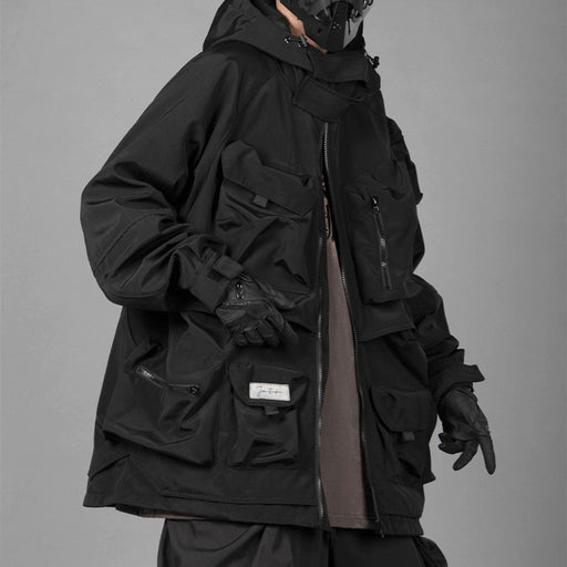 men's loose hooded work jacket - MRSLM
