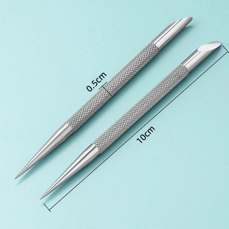 double-head nail cuticle pusher, view 8 - MRSLM