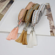 boho tassel chain waist belt, view 5 - MRSLM
