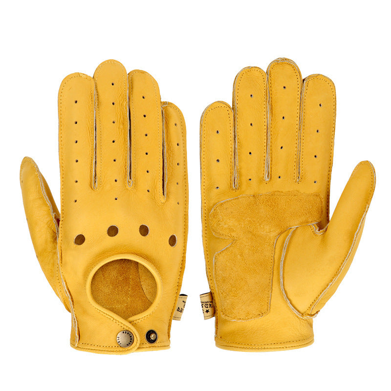 touch screen windproof leather cycling gloves, view 2 - MRSLM