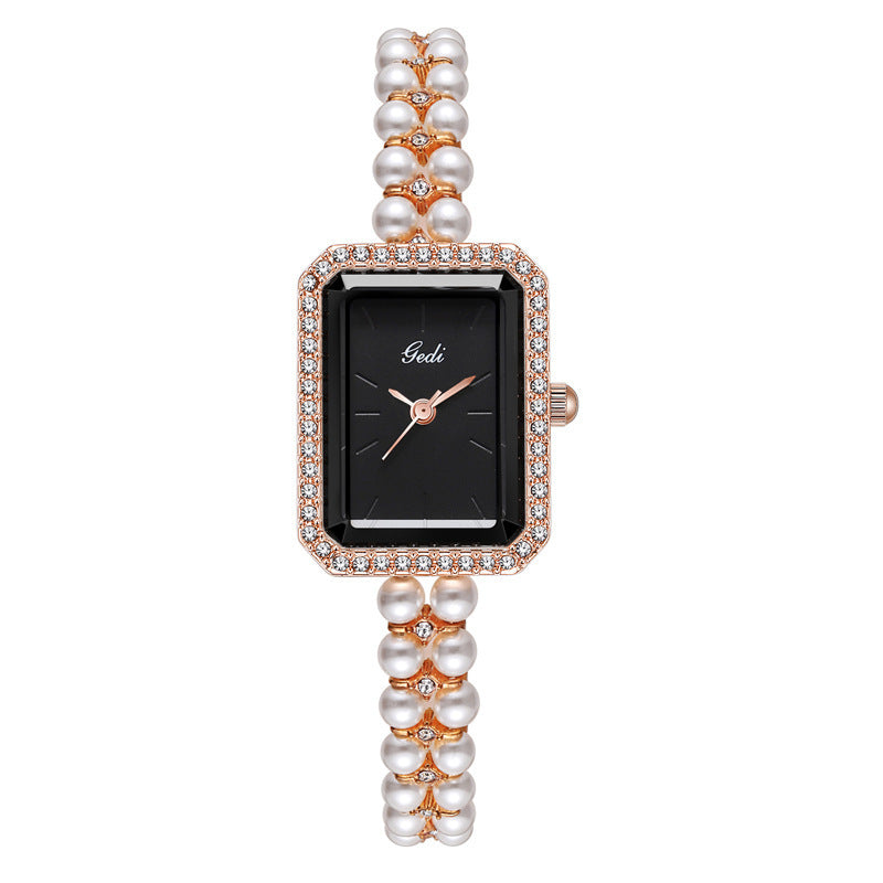 Women's shell pearl quartz watch, view 10 - MRSLM