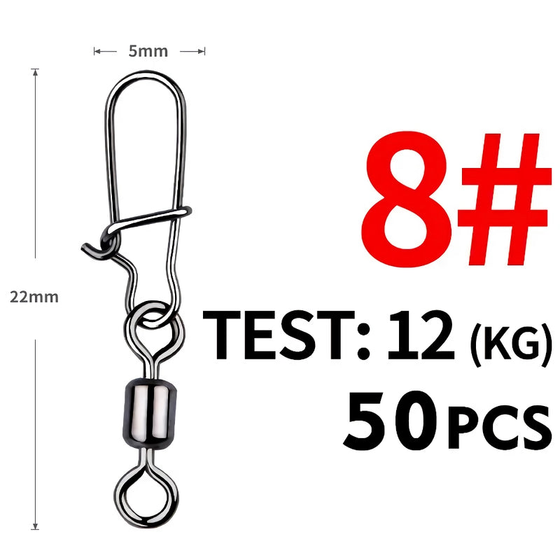 pike fishing stainless steel swivel connectors, view 8 - MRSLM
