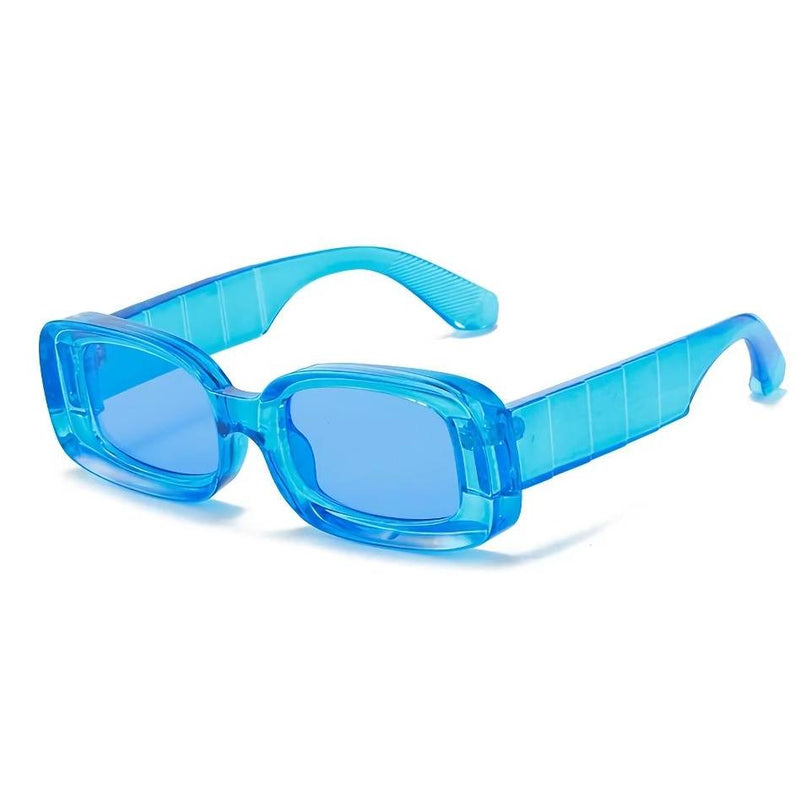 Clear plastic retro sunglasses, view 8 - MRSLM