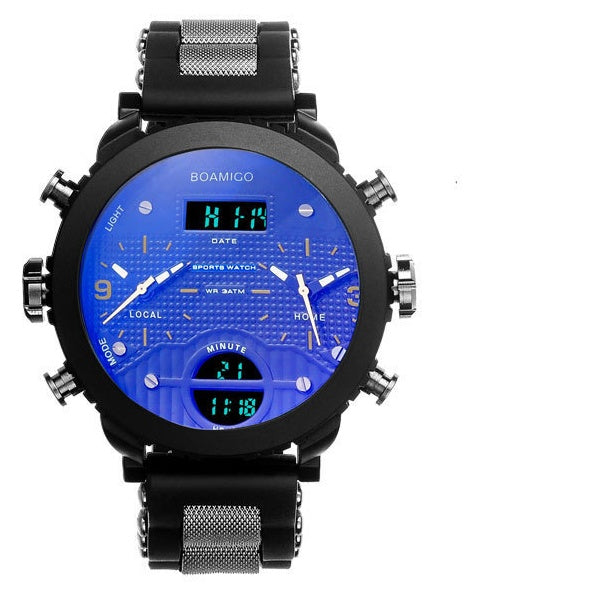 Men's 3 time zone watch, view 8 - MRSLM
