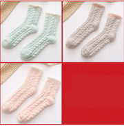 Women's fluffy thermal socks, view 3 - MRSLM