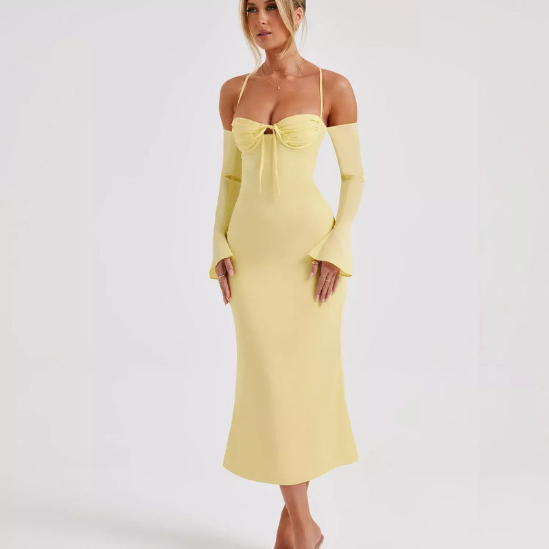 midi bodycon dress, view 7 - MRSLM