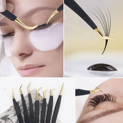 stainless steel eyelash tweezers, view 8 - MRSLM